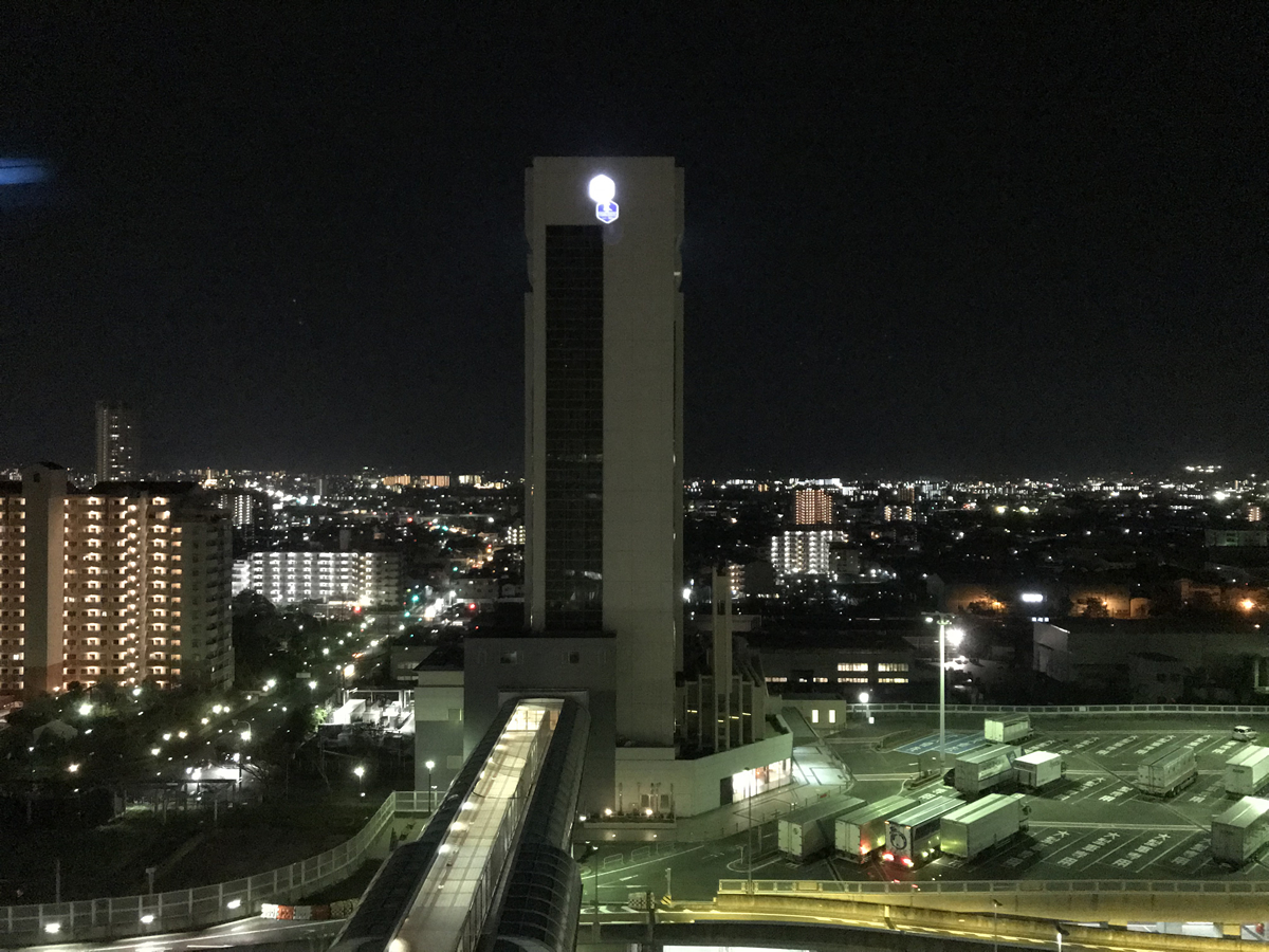 泉大津パーキングエリアの夜景、泉大津駅方向