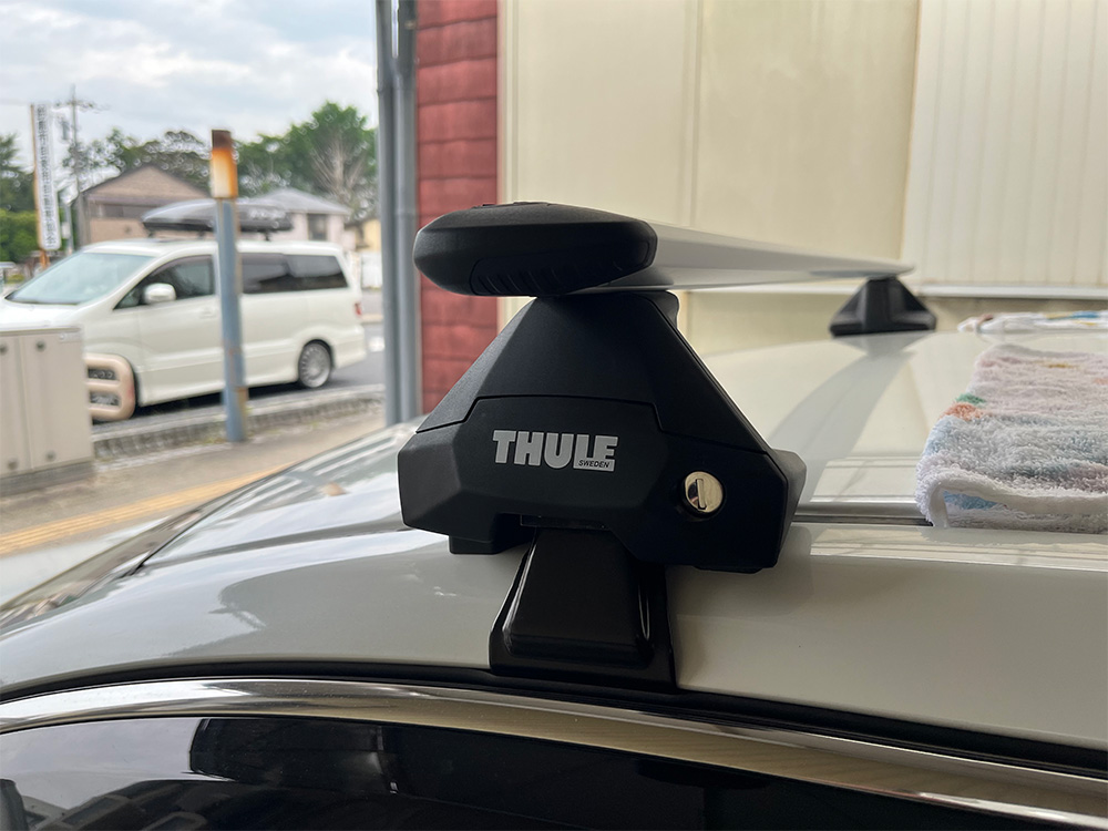 THULE ルーフベースキャリアとサイクルアタッチメント取り付け記録 その3