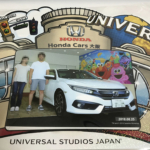 USJにてシビックセダンの納車式をした時の写真